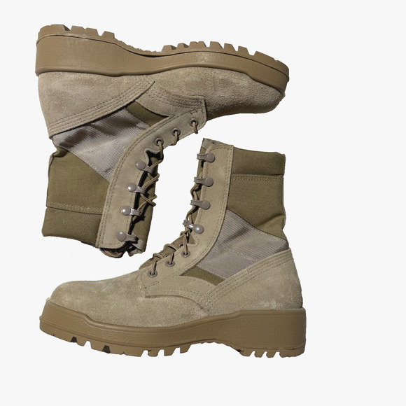 6 Wo's Military Hot weather steel Toe Combat boot, TAN - Picture 14 of 16